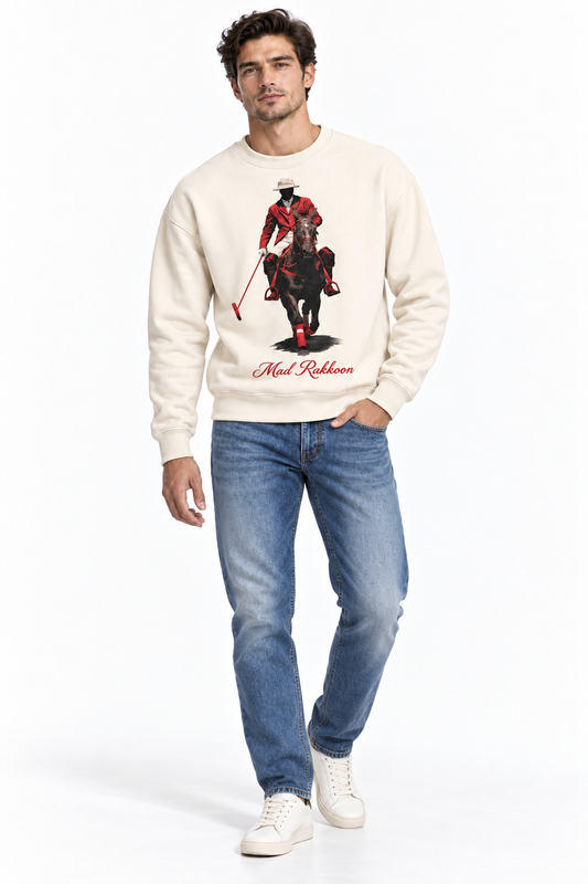 The Polo Rider Premium Graphic Sweatshirt – Cream