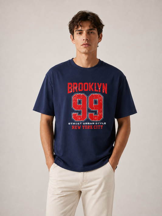 Brooklyn 99 Graphic Navy Blue T-Shirt