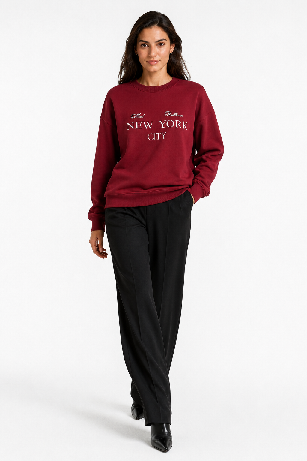 New York City Embroidered Regular-Fit Sweatshirt