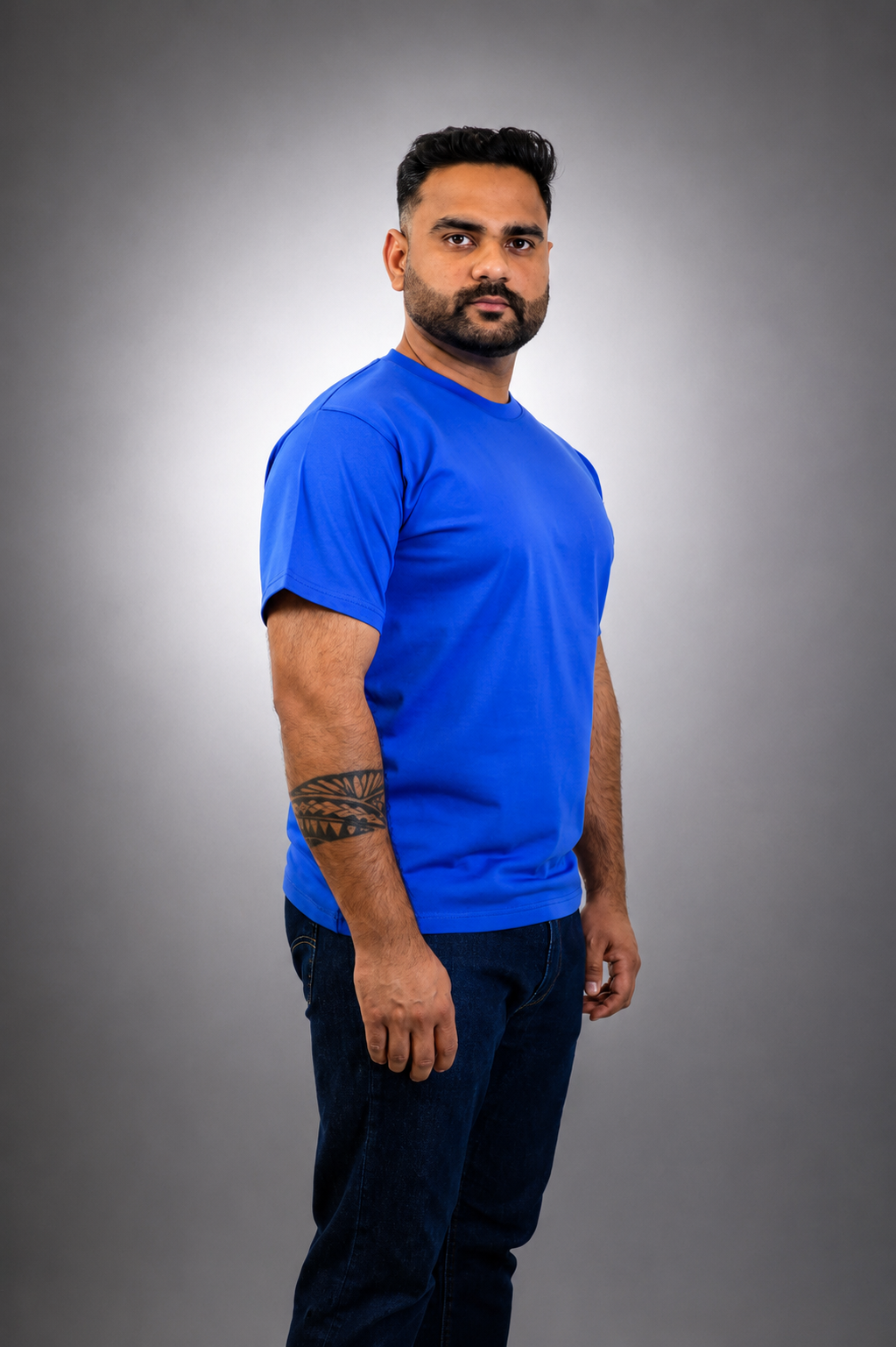 Royal Blue Cotton T shirt