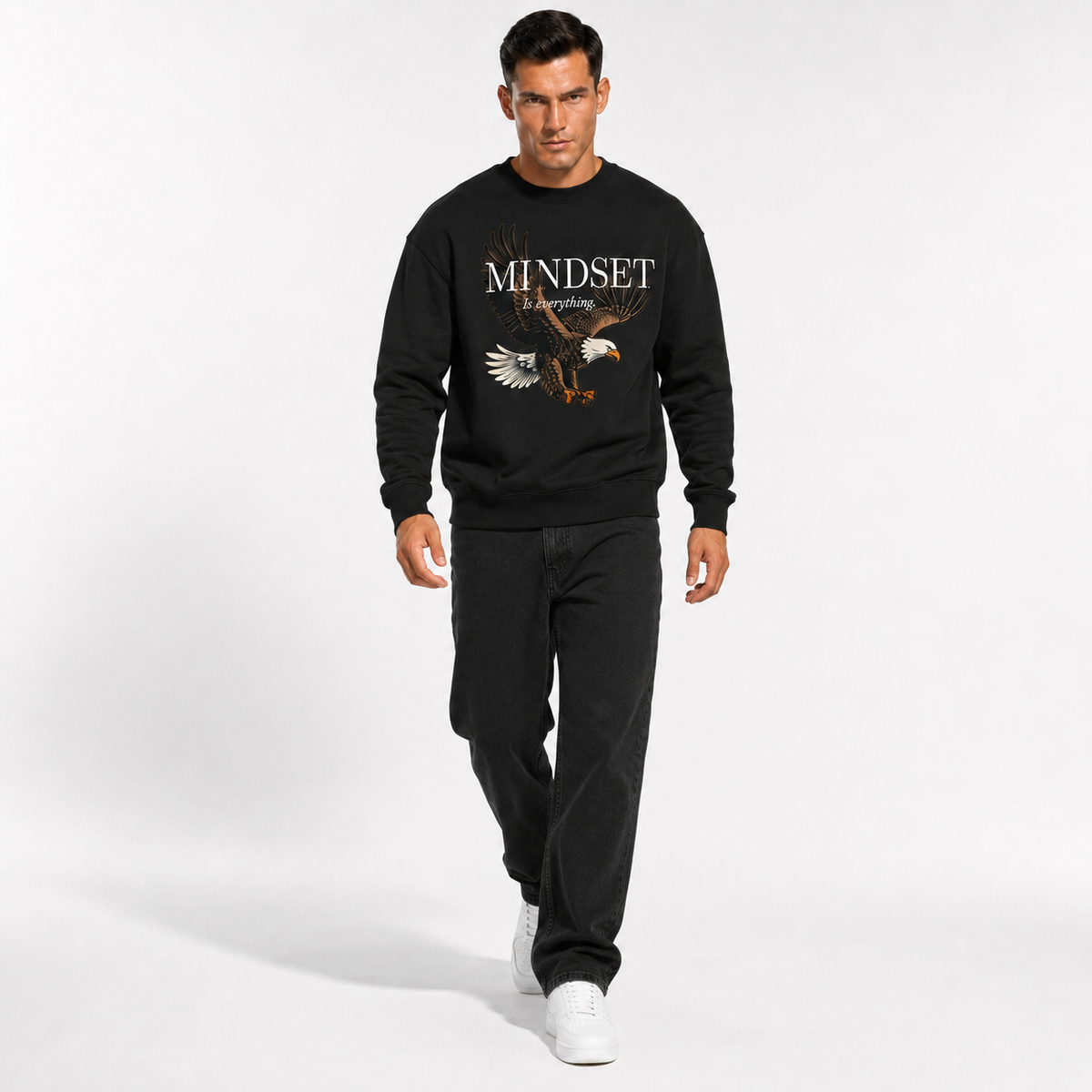 Mindset Is Everything Eagle Regular-Fit Sweatshirt