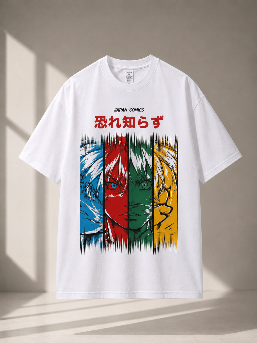 Fearless Four Anime Graphic T-Shirt