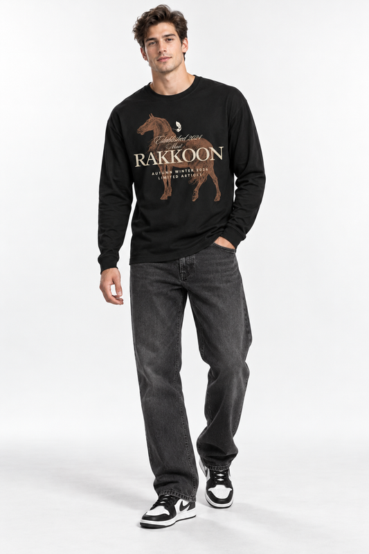Heritage Horse Long-Sleeve T-Shirt – Black