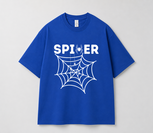 Blue Graphic Cotton T shirt