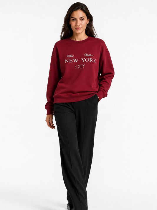New York City Embroidered Regular-Fit Sweatshirt
