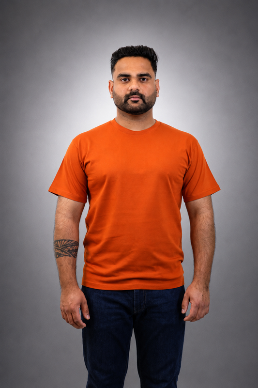 Orange Regular Fit T shirt