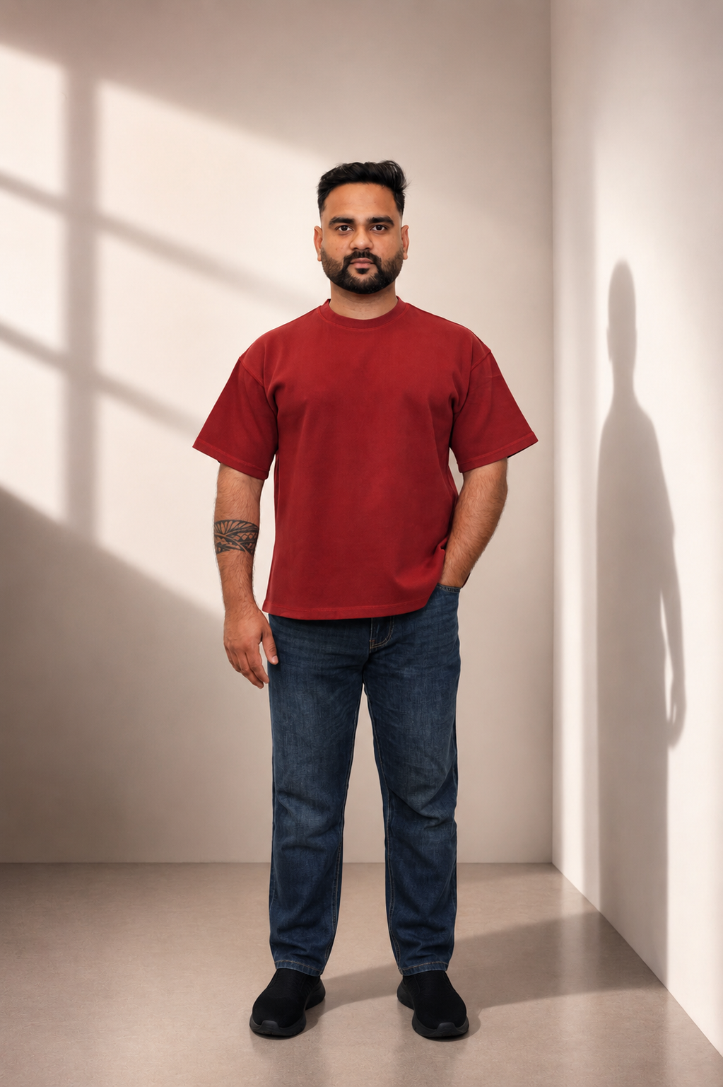 Red Baggy Heavyweight T-Shirt