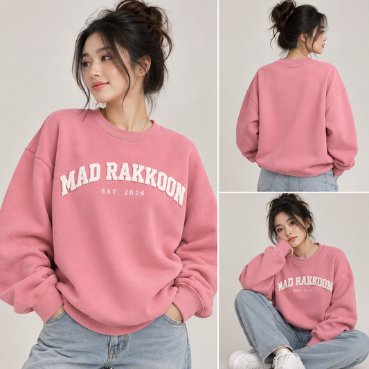 Mad Rakkoon Puff Print Sweatshirt