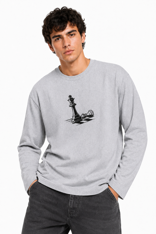Checkmate Chess Graphic 240 GSM Long-Sleeve T-Shirt – Unisex