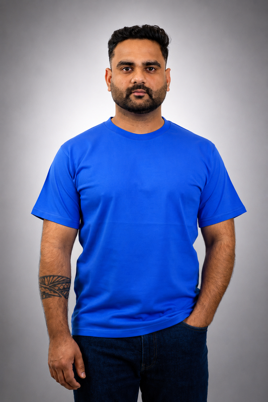 Royal Blue Cotton T shirt