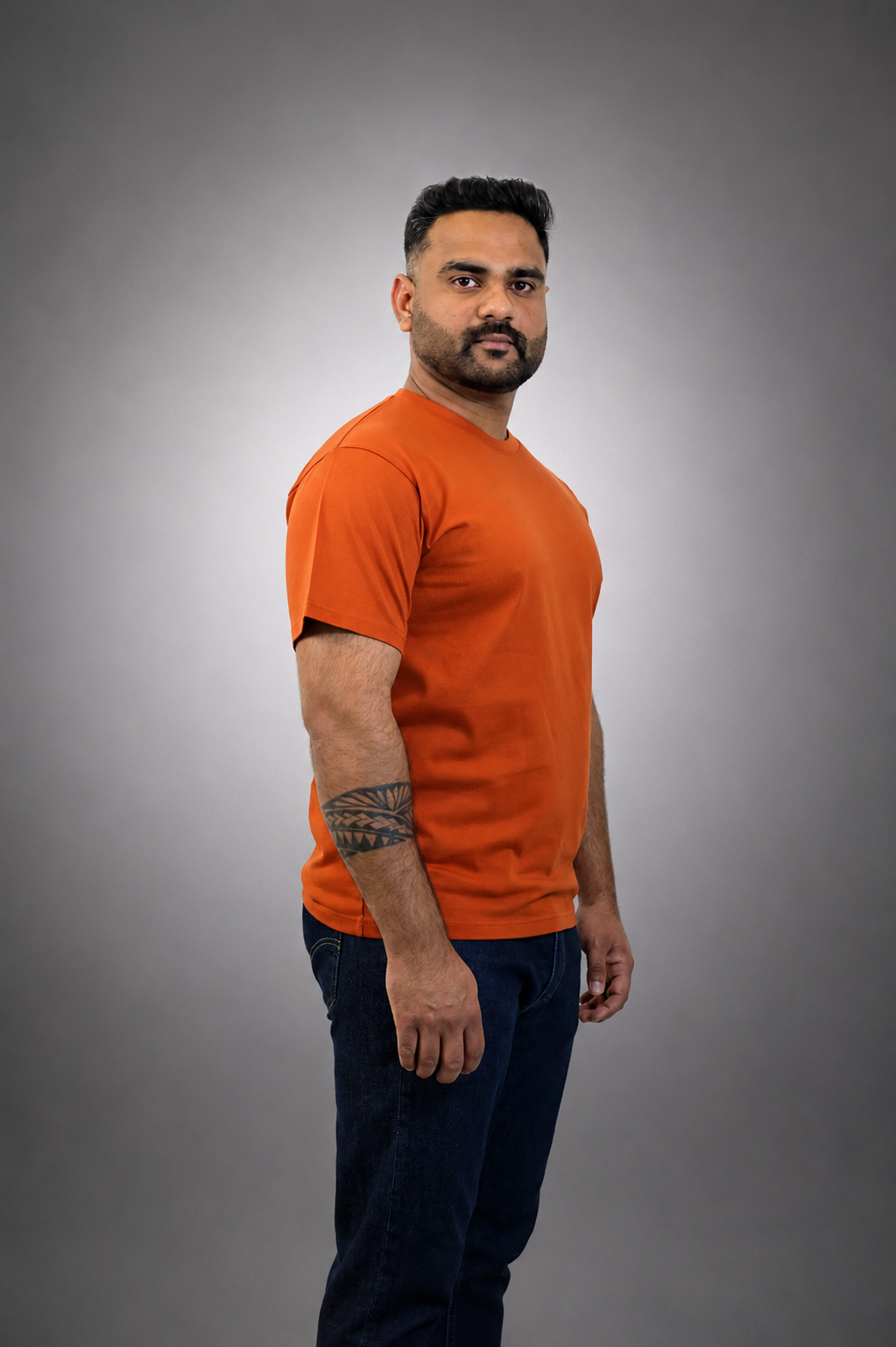 Orange Regular Fit T shirt