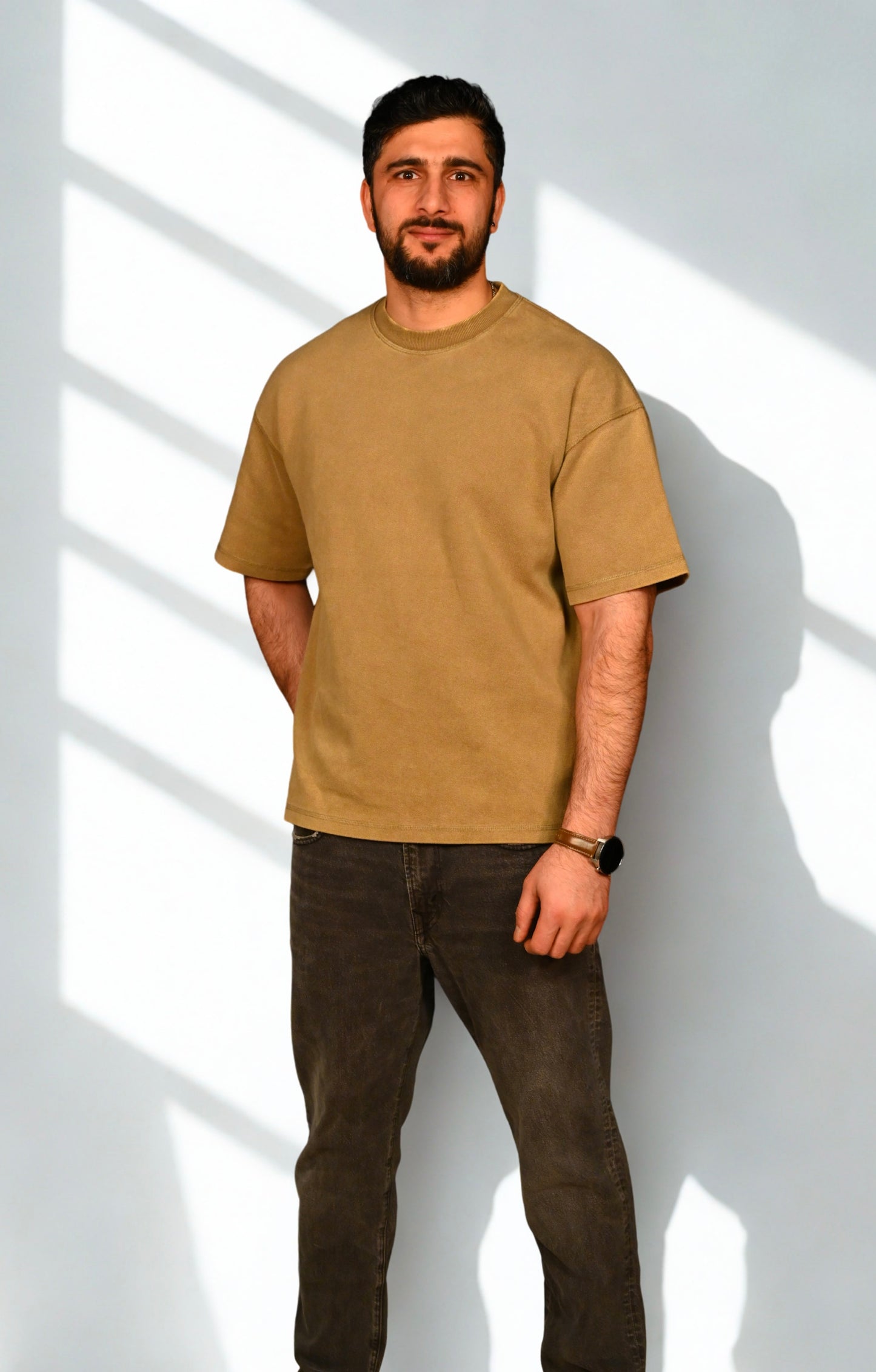 Premium Black Acid Wash Oversized T-Shirt – Heavyweight Luxury Fit 400gsm