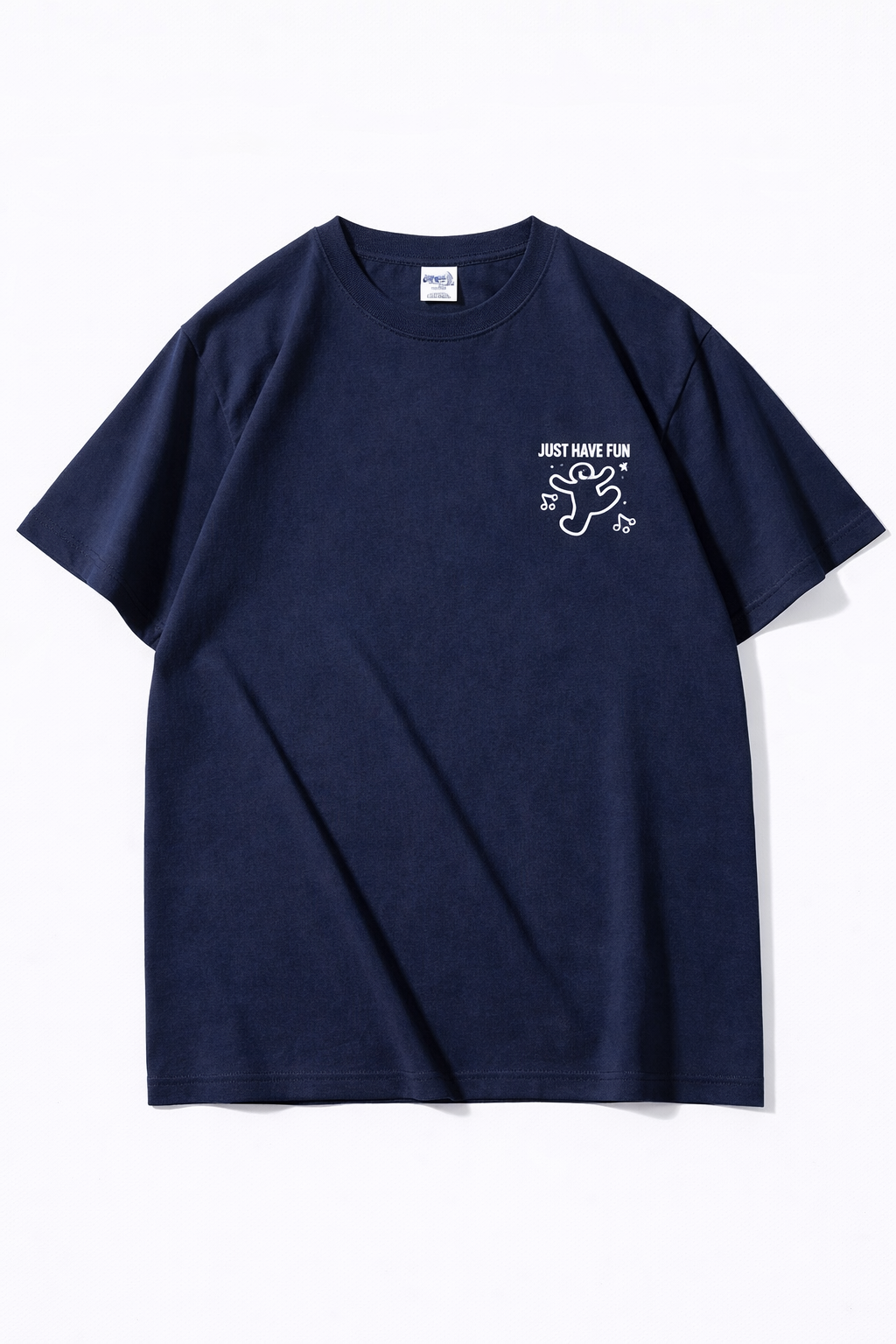 Mad Rakkoon “Just Have Fun” Oversized T-Shirt – 240 GSM Heavyweight Cotton | Premium Relaxed Fit Back Print Tee