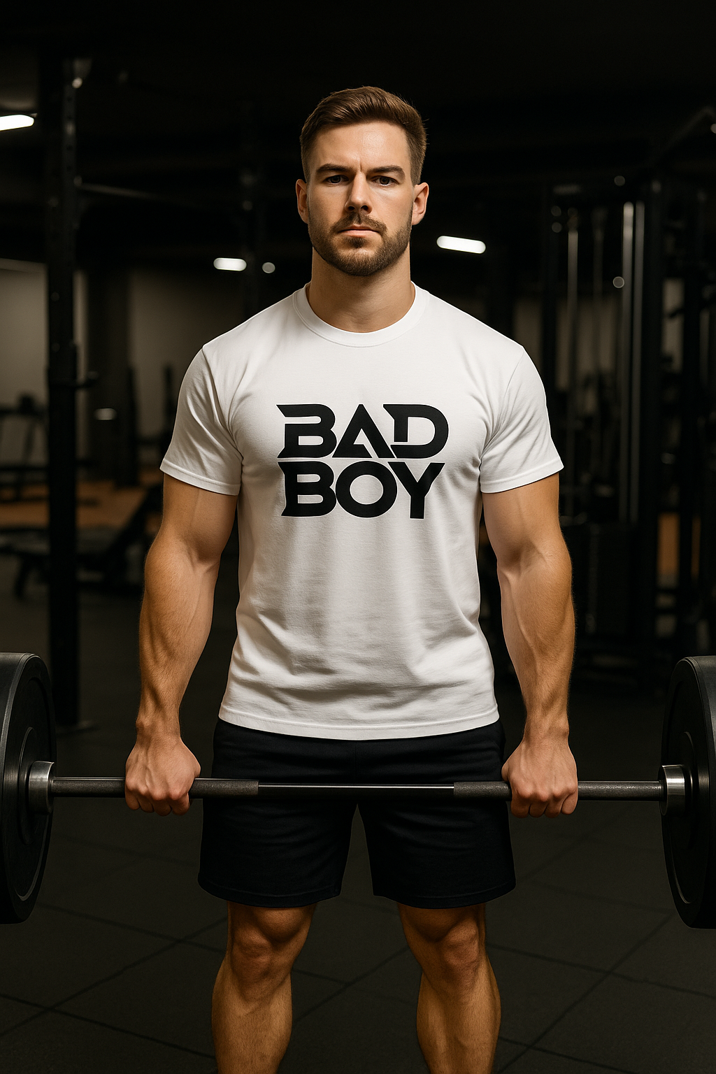Bad Boy Statement T-Shirt – White Men’s Streetwear Tee