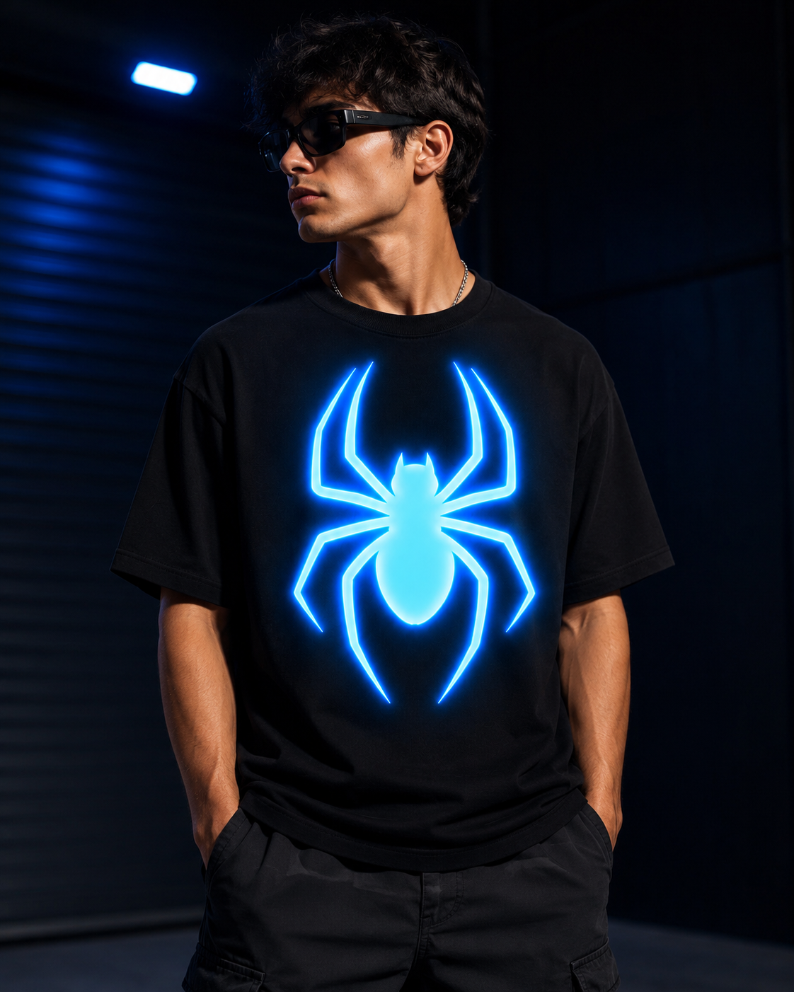Blue Glow-in-the-Dark T-Shirt