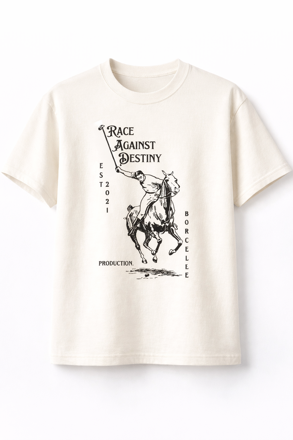 Race Against Destiny Off-White Regular Fit T-Shirt