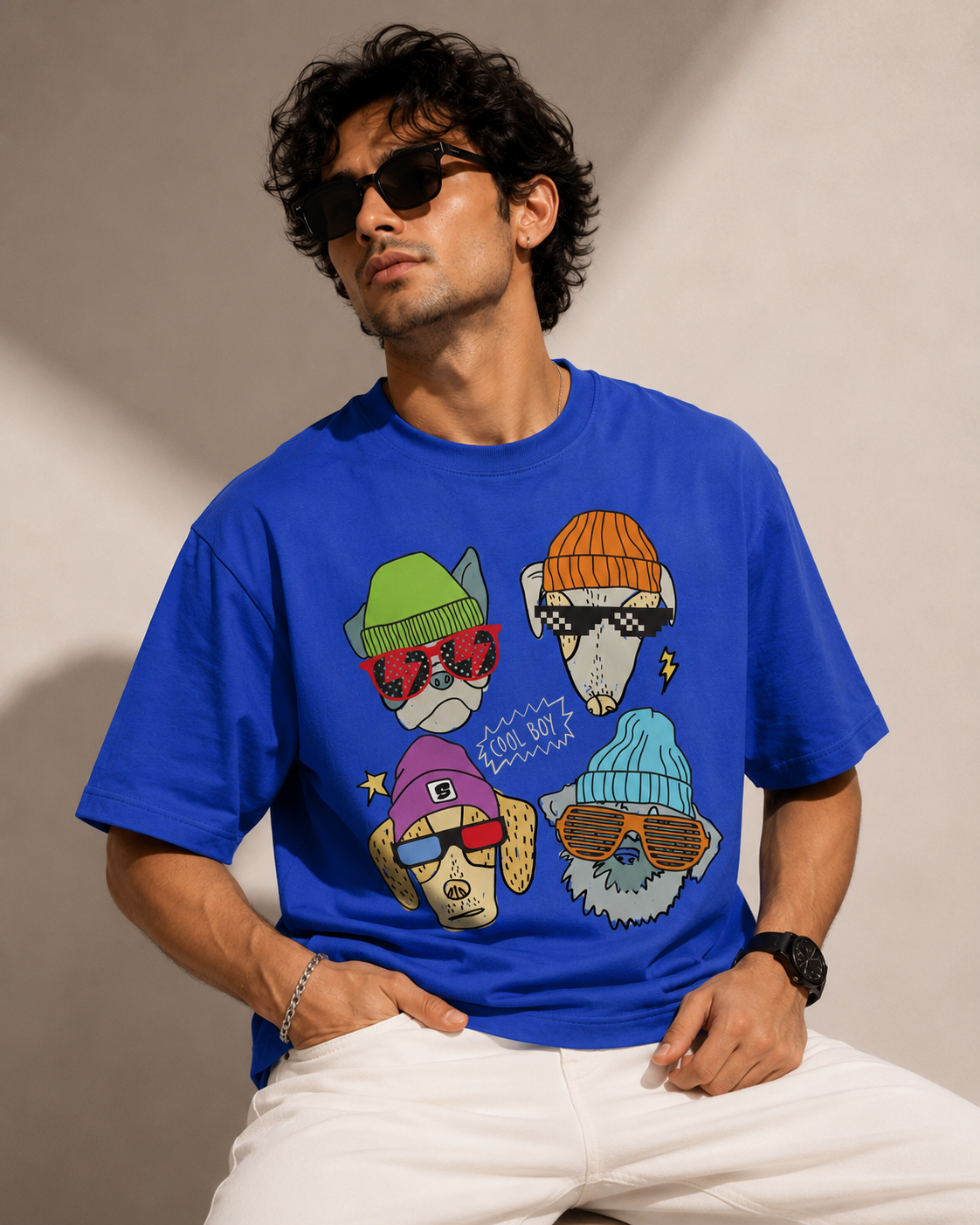Cool Boy Dogs  T-Shirt