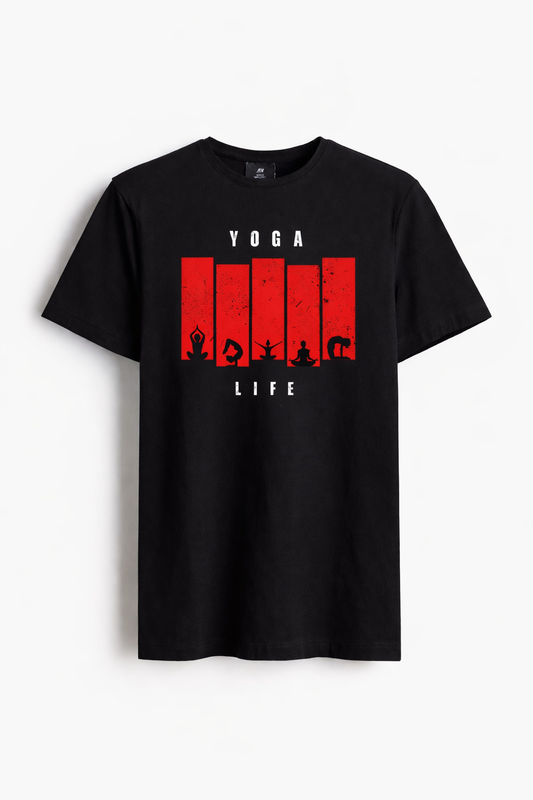 Yoga Life Graphic T-Shirt – Men’s Mindful Streetwear Tee