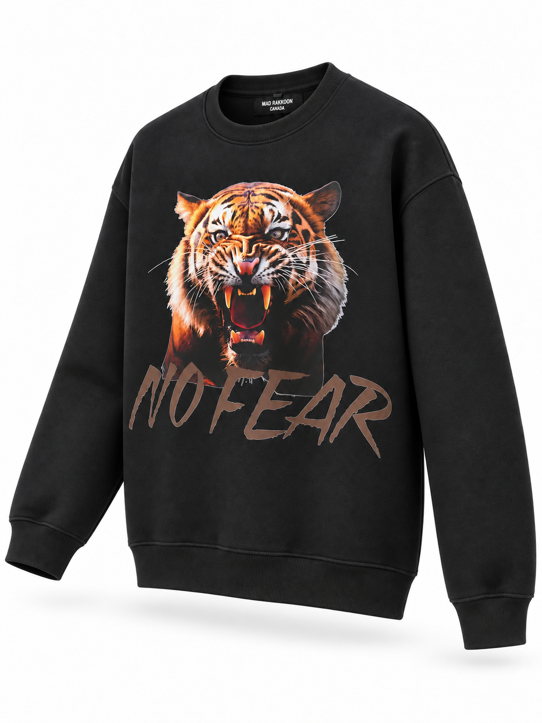 No Fear Tiger Graphic Sweatshirt – Black