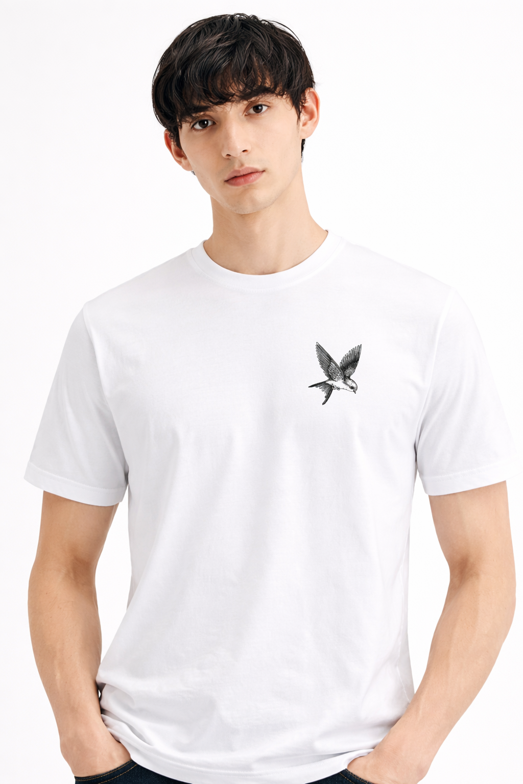 Sky Is Not the Limit White T-Shirt – 220 GSM Relaxed Fit