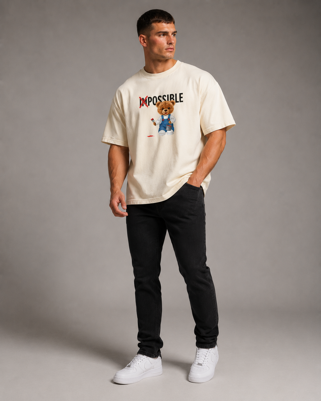 Impossible Bear Oversized T-Shirt