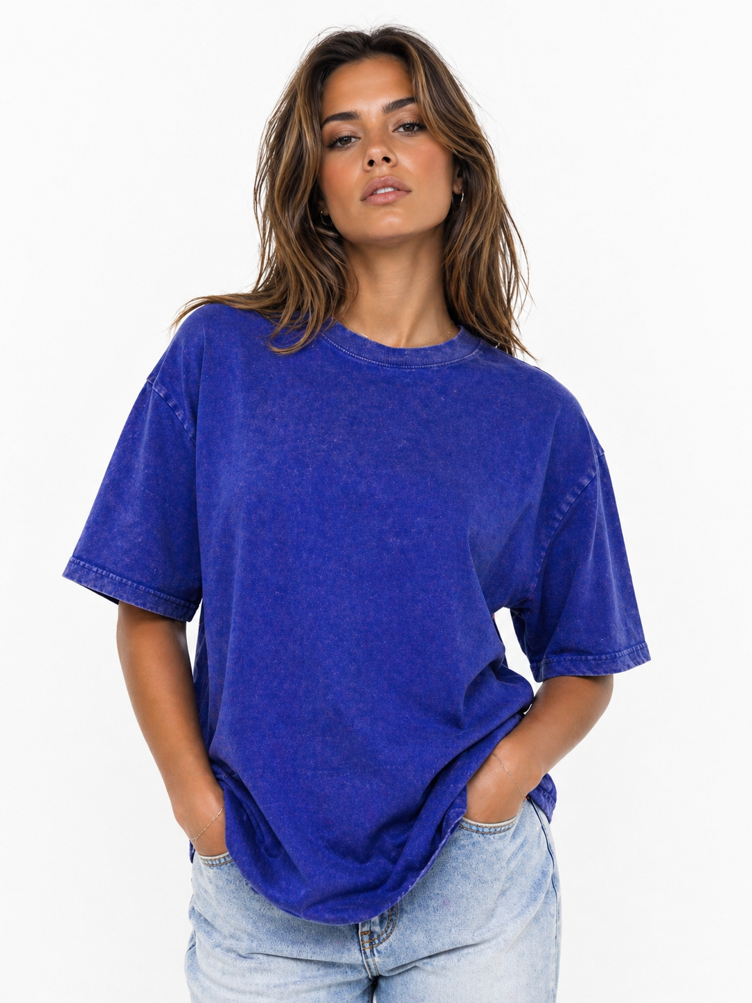 Acid Wash  Oversized T-Shirt 100% Pure Cotton – 240 GSM Heavyweight Relaxed Fit