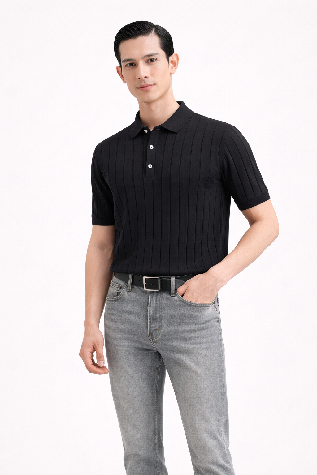 Black Knit T shirt