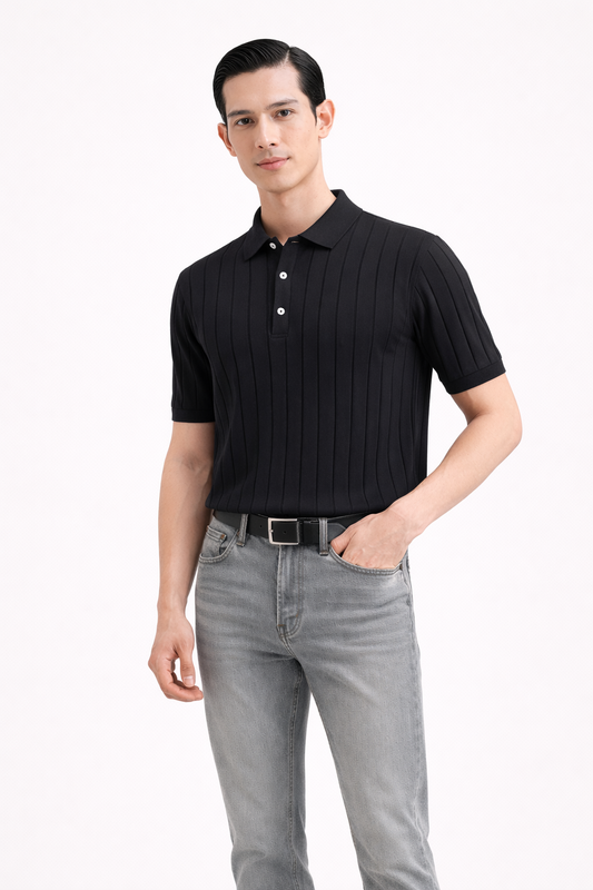 Black Knit T shirt