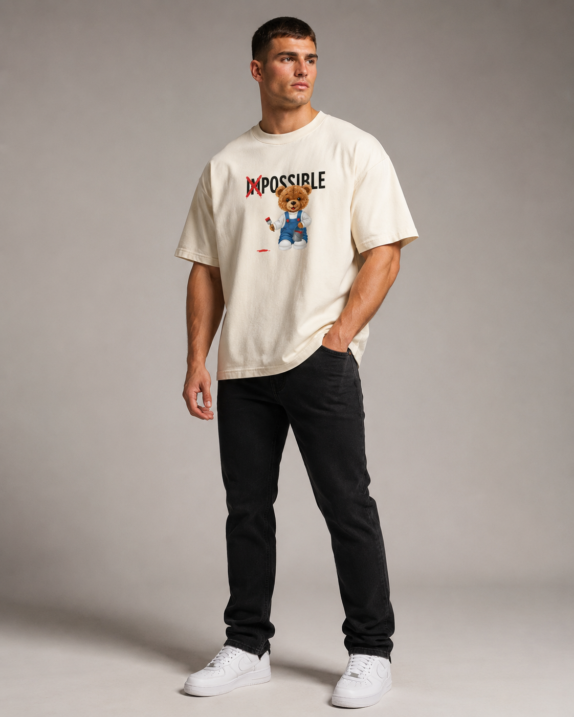 Impossible Bear Oversized T-Shirt