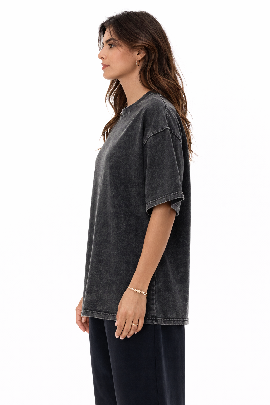 Acid Wash  Oversized T-Shirt 100% Pure Cotton – 240 GSM Heavyweight Relaxed Fit