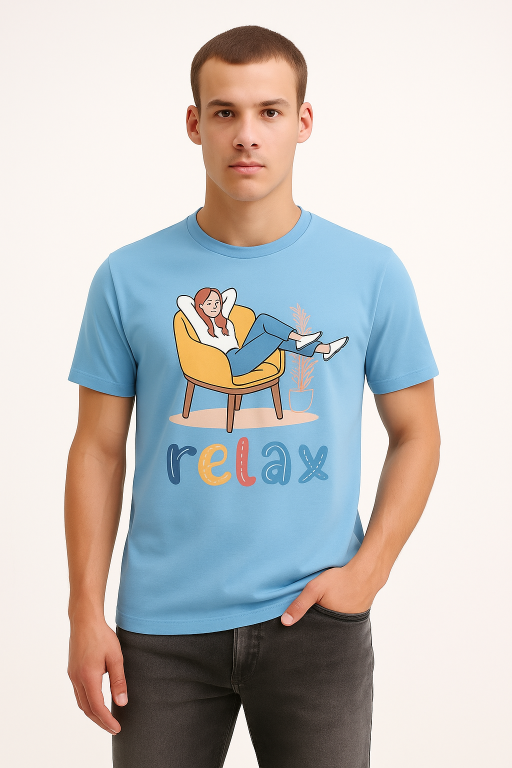 RELAX Graphic Tee – Premium Comfort T-Shirt for Everyday Wear