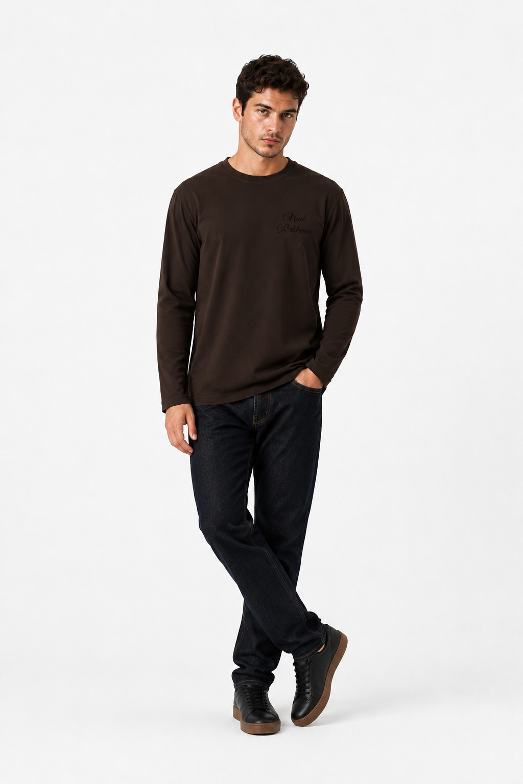 Only God Can Judge Me Dark Brown Long-Sleeve Graphic T-Shirt