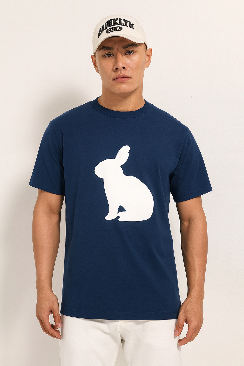 Pure Soul – Navy Elegance Cotton Tee