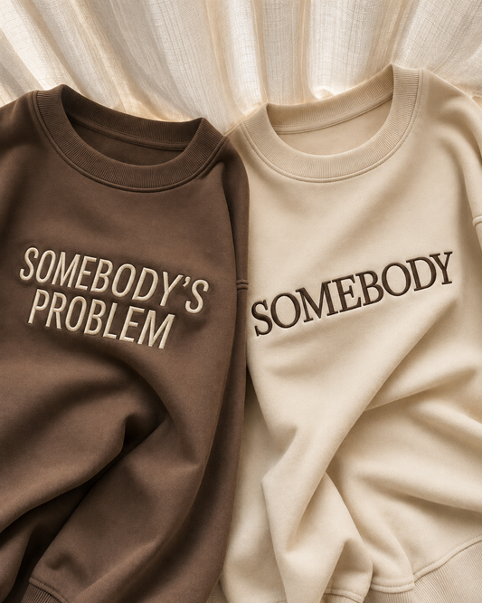 The Somebody | Couple Embroidery Sweatshirt