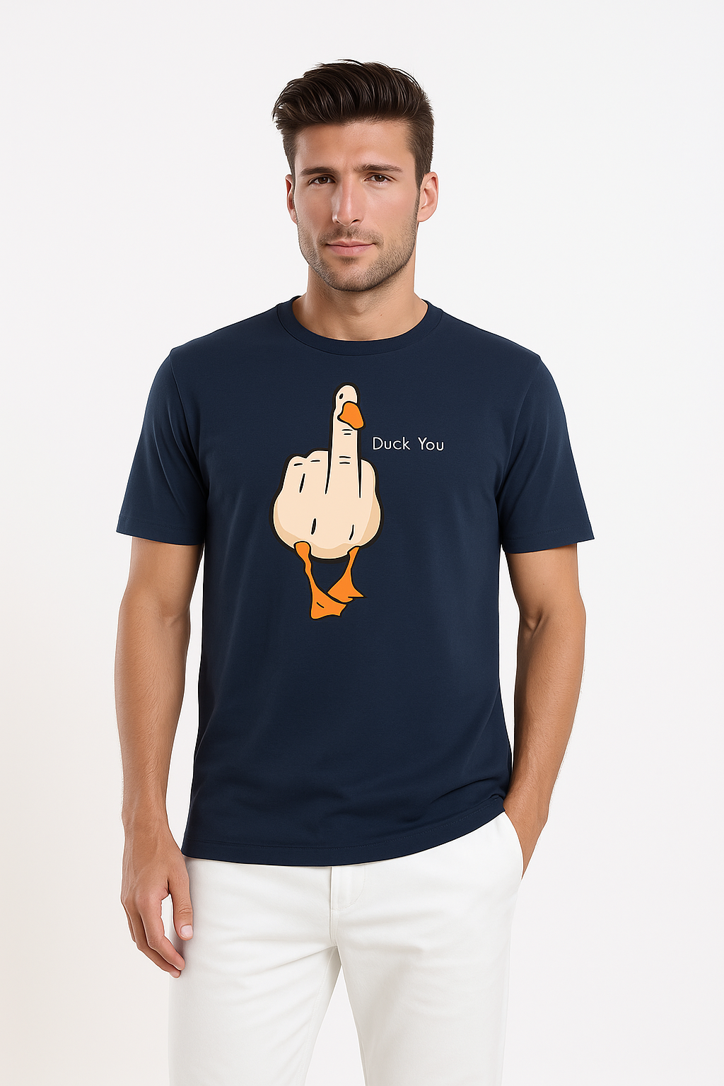 Duck You Graphic Tee – Premium 100% Cotton | Designed in BC by Mad Rakkoon (Proudly Canadian)