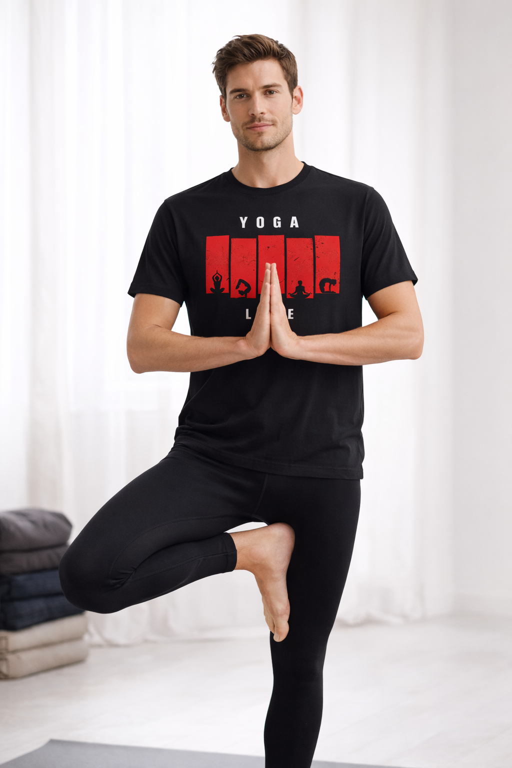Yoga Life Graphic T-Shirt – Men’s Mindful Streetwear Tee