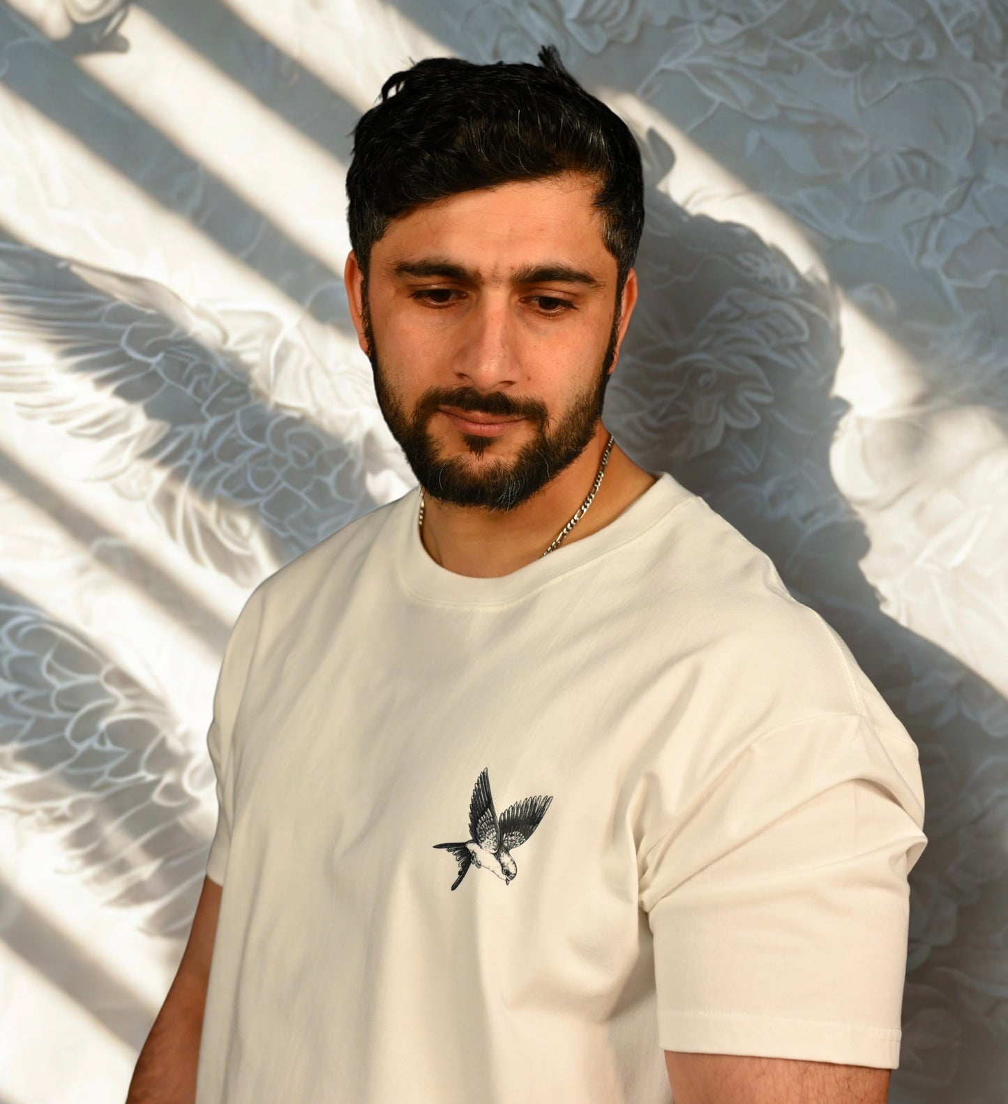 Sky Is Not the Limit White T-Shirt – 220 GSM Relaxed Fit