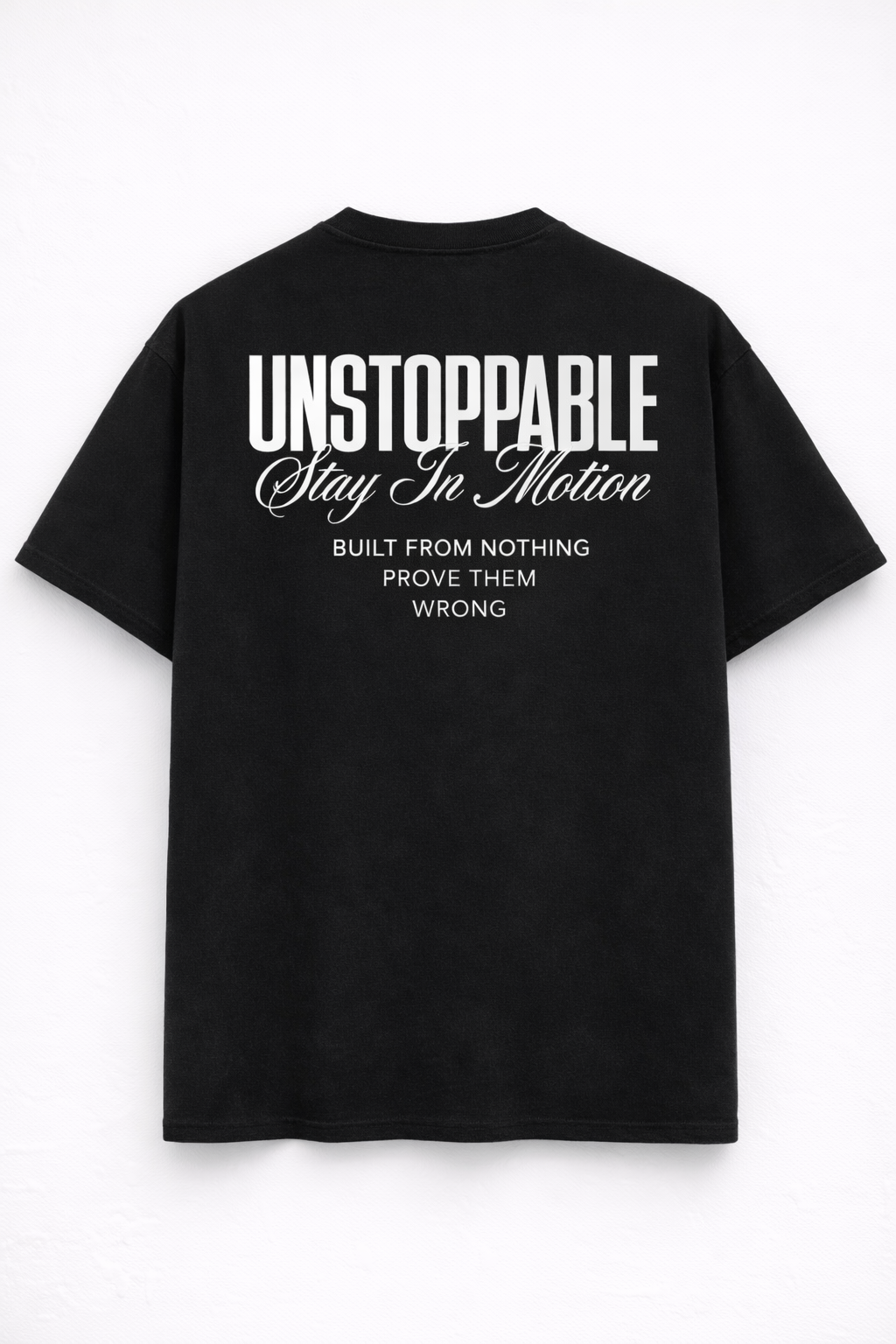 Unstoppable Motion Oversized 100% Cotton Tee