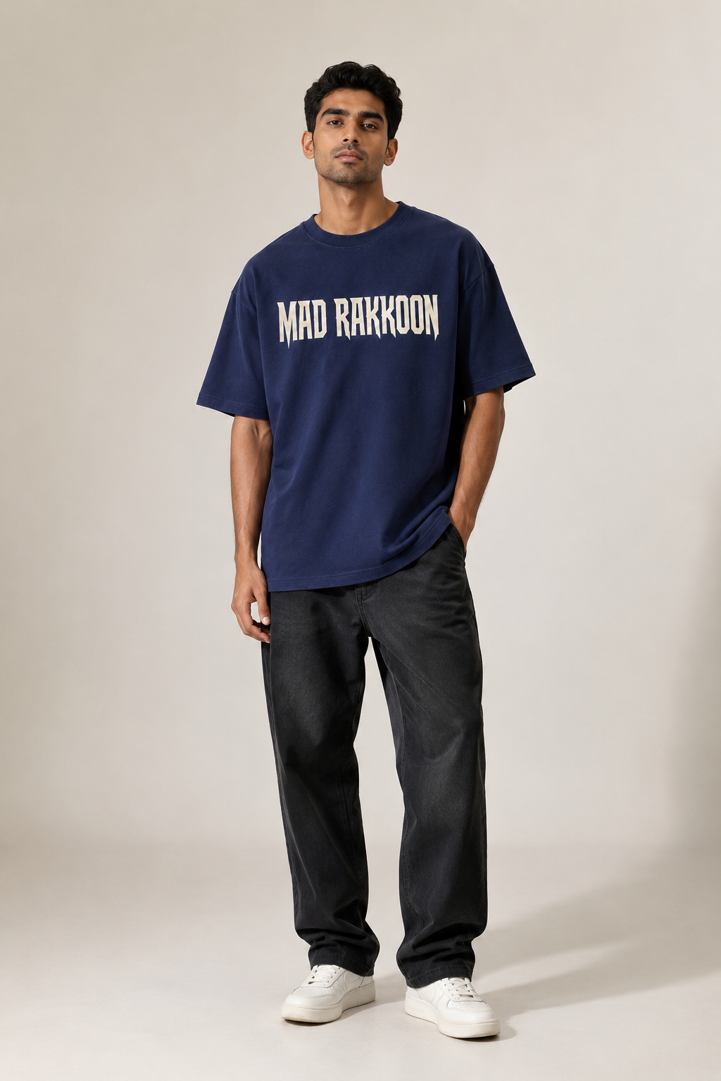 Venom Blade Cotton Tee — Navy