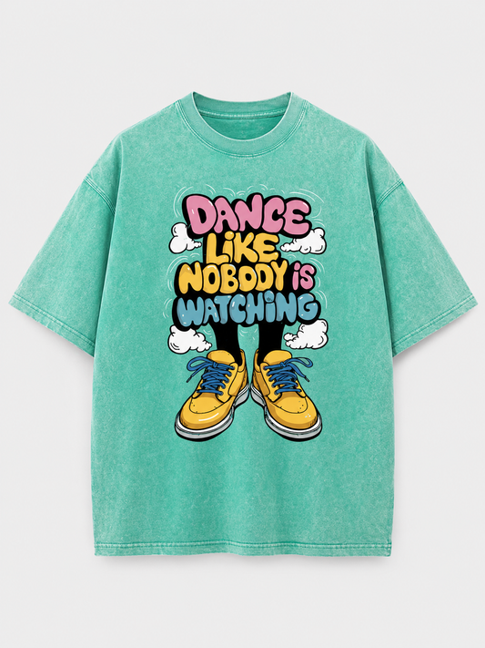 Acid Wash Mint Green Oversized T-Shirt | 240 GSM Premium Cotton