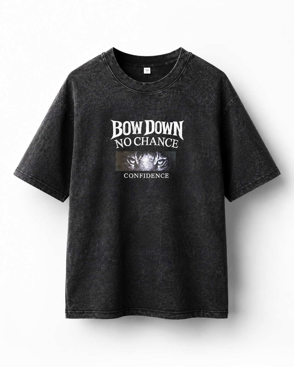 BOW DOWN – Premium Embroidered Acid Wash T-Shirt