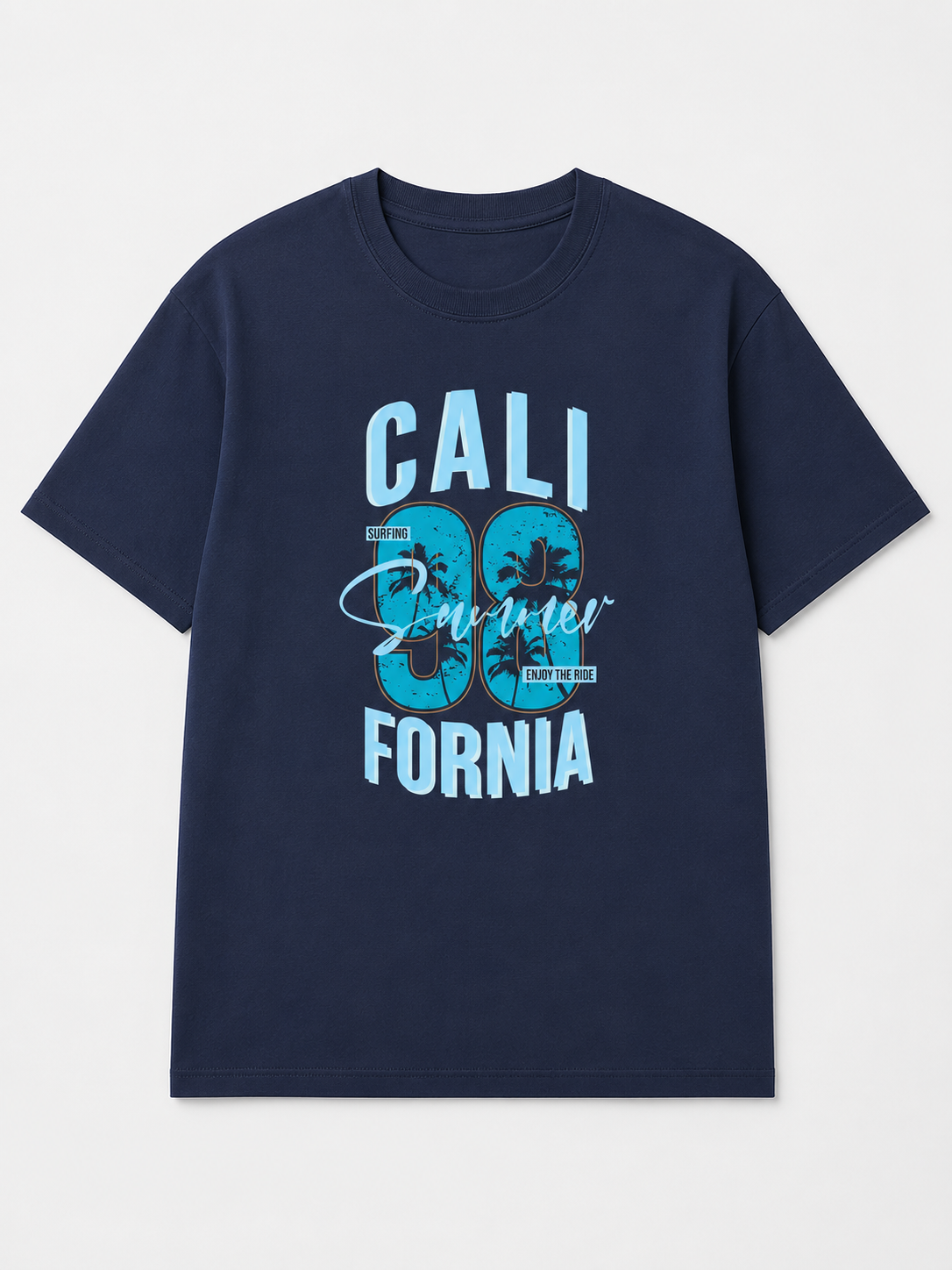 California Surf Graphic Navy T-Shirt