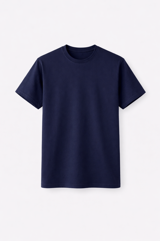 Deep Navy Essential T-Shirt – Premium Minimal Classic