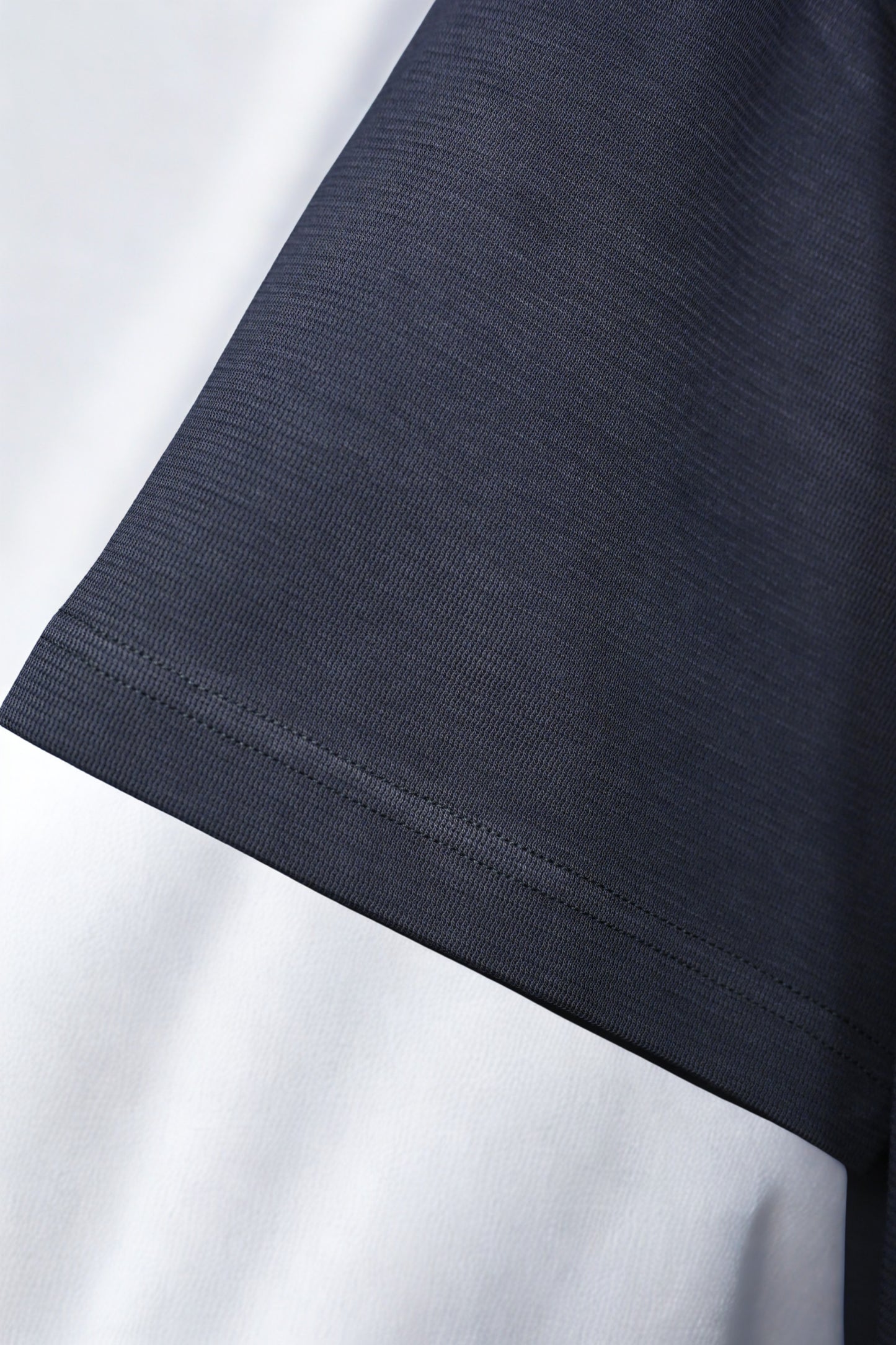 Relaxed Fit Zip Polo – Cotton Blend! Charcoal Grey