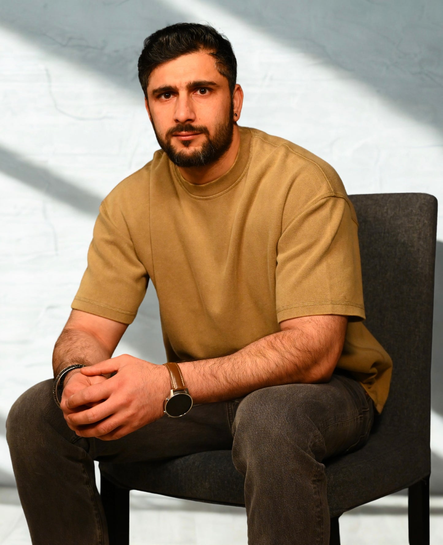 Premium Black Acid Wash Oversized T-Shirt – Heavyweight Luxury Fit 400gsm