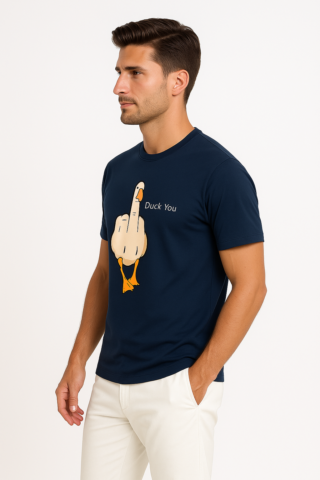 Duck You Graphic Tee – Premium 100% Cotton | Designed in BC by Mad Rakkoon (Proudly Canadian)