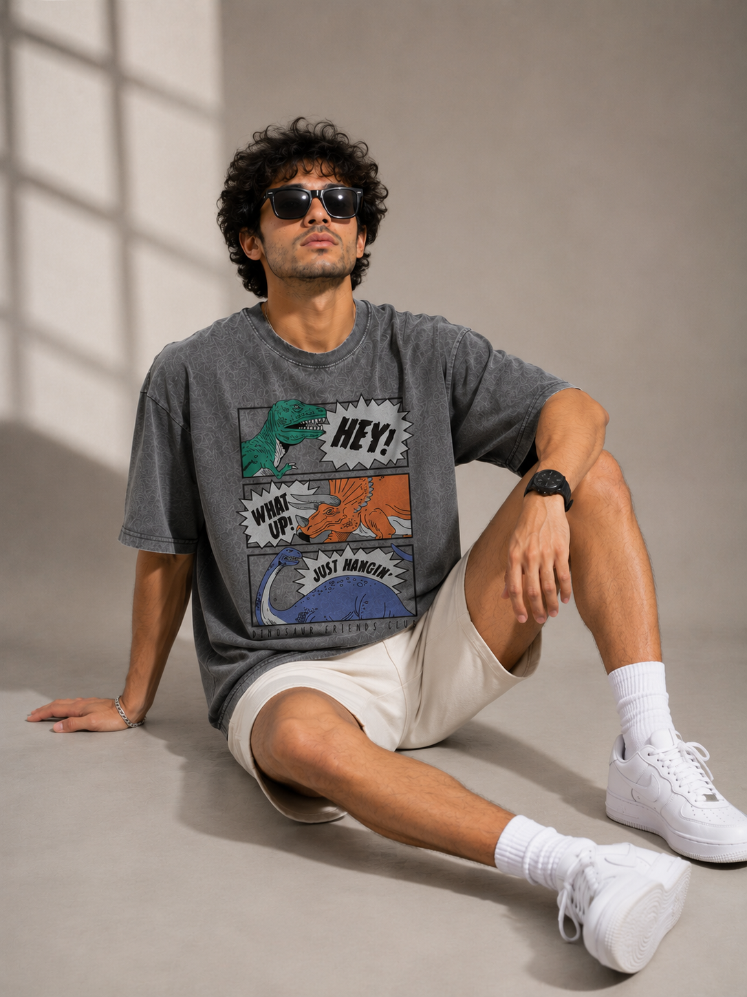 Dinosaur Friends Club Oversized T-Shirt