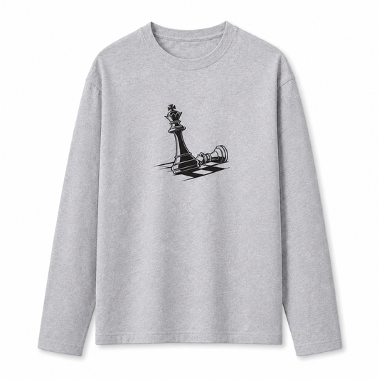 Checkmate Chess Graphic 240 GSM Long-Sleeve T-Shirt – Unisex