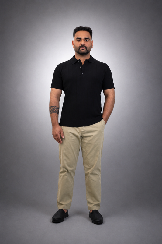 Black Knit T shirt