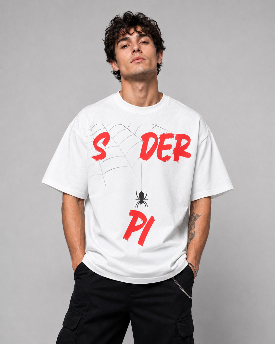 White Relaxed Fit |Cotton| T shirt